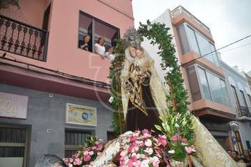 Misa y procesión de la Virgen de Telde en Los Llanos de Telde (Foto TA)